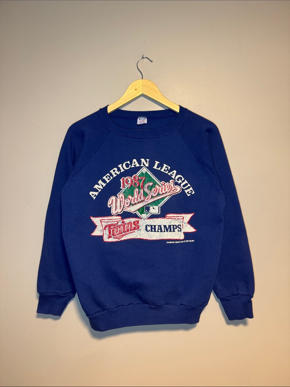 Vintage 1987 Minnesota Twins World Series Champs Crewneck / XL / Champion